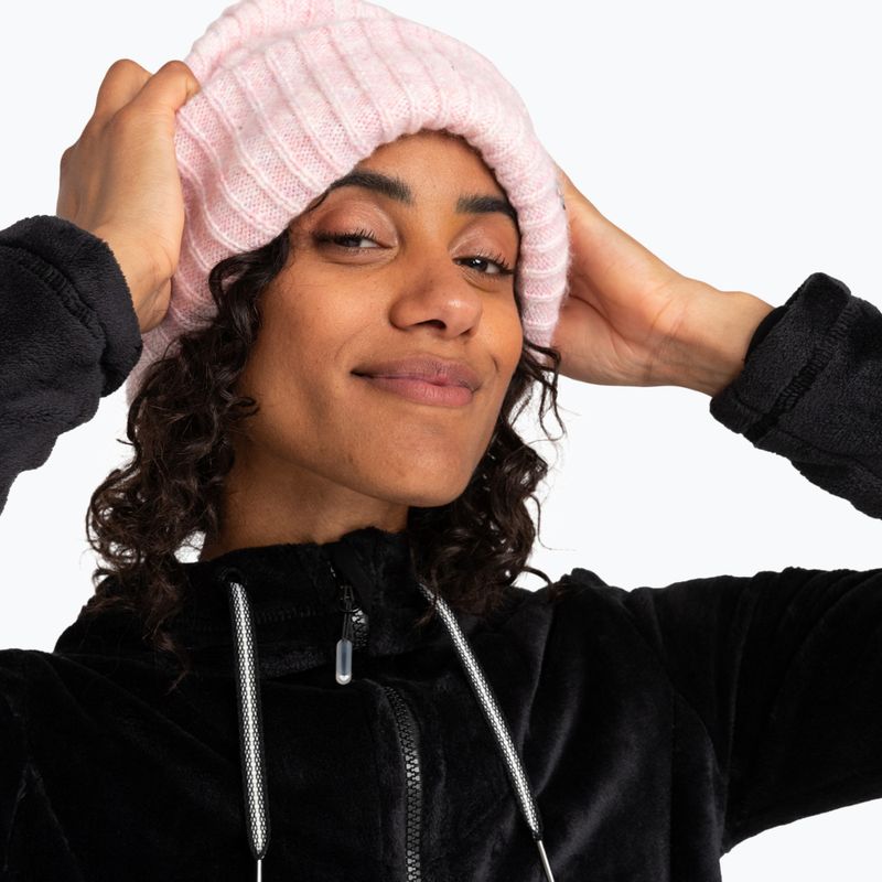 Damen Snowboardmütze ROXY Nevea Beanie rosa Zuckerguss 9