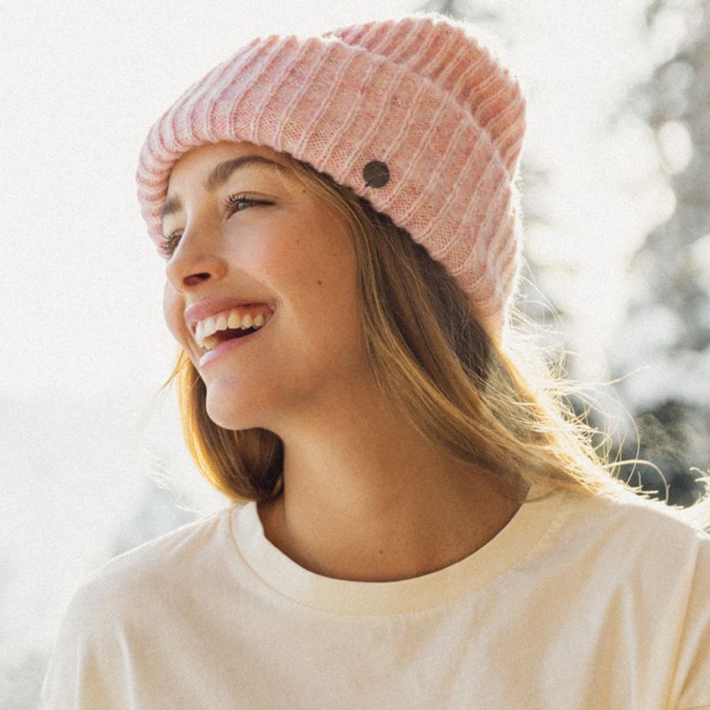 Damen Snowboardmütze ROXY Nevea Beanie rosa Zuckerguss 10