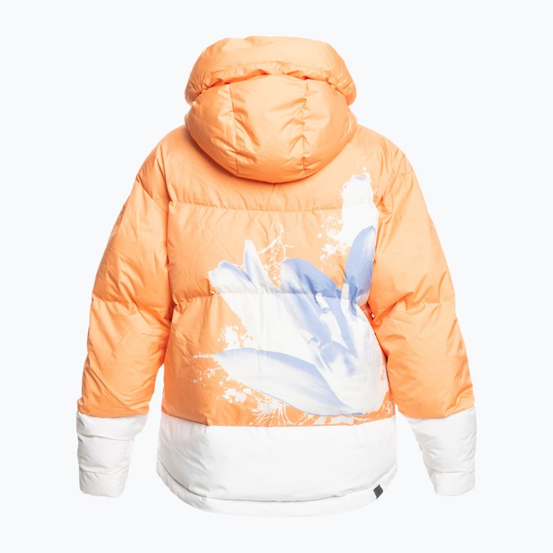 Damen Snowboardjacke ROXY Chloe Kim Puffy mock orange 5
