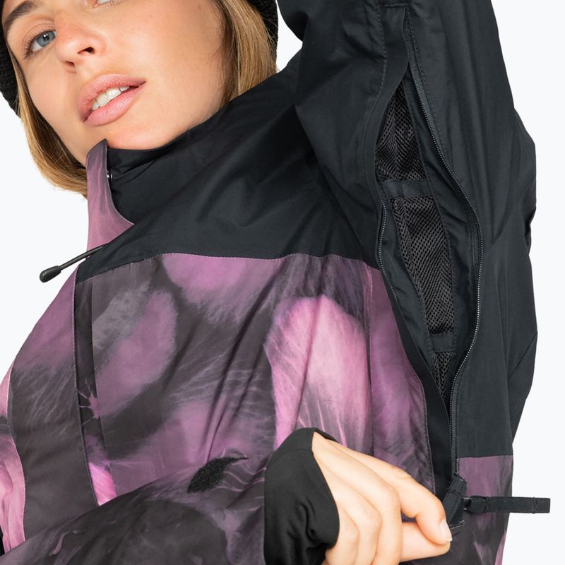 Damen Snowboardjacke ROXY Gore-Tex Glade Printed true black pansy pansy 3