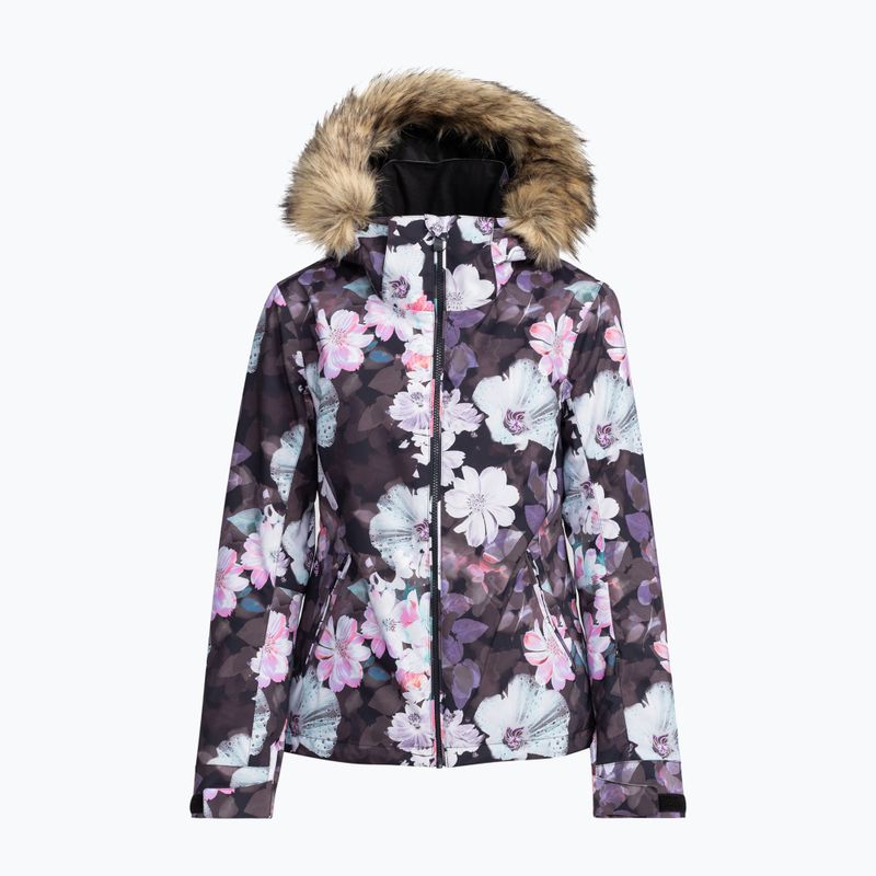 Damen Snowboardjacke ROXY Jet Ski true black blurry flower 10