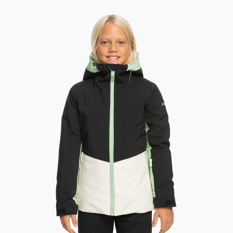 Kindersnowboardjacke ROXY Silverwinter Girl true black