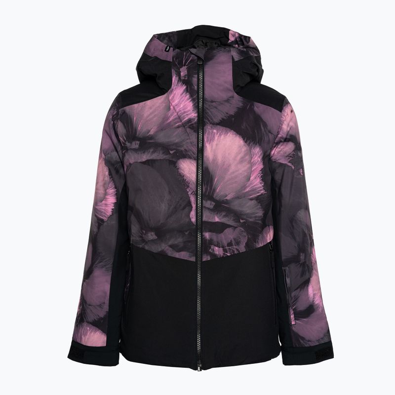 Kinder Snowboardjacke ROXY Silverwinter Girl true black pansy pansy 3