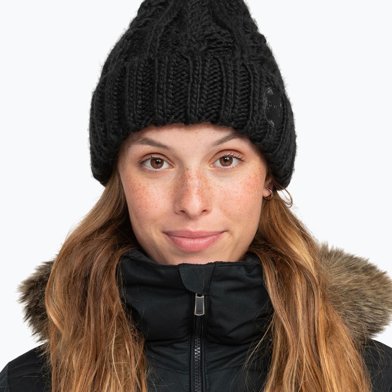 Damen Snowboardmütze ROXY Tram Beanie true black 8