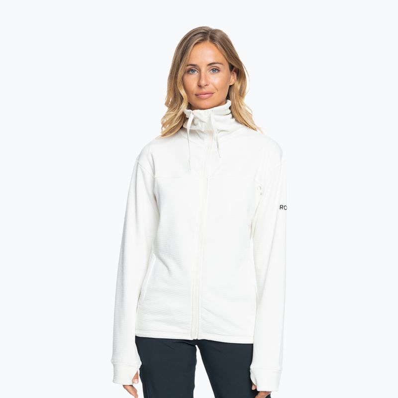 ROXY Vertere Damen Sweatshirt mit durchgehendem Reißverschluss egret