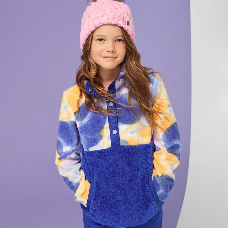 ROXY Alabama Girl hell weiß Stiefmütterchen rg Kinder Sweatshirt 9