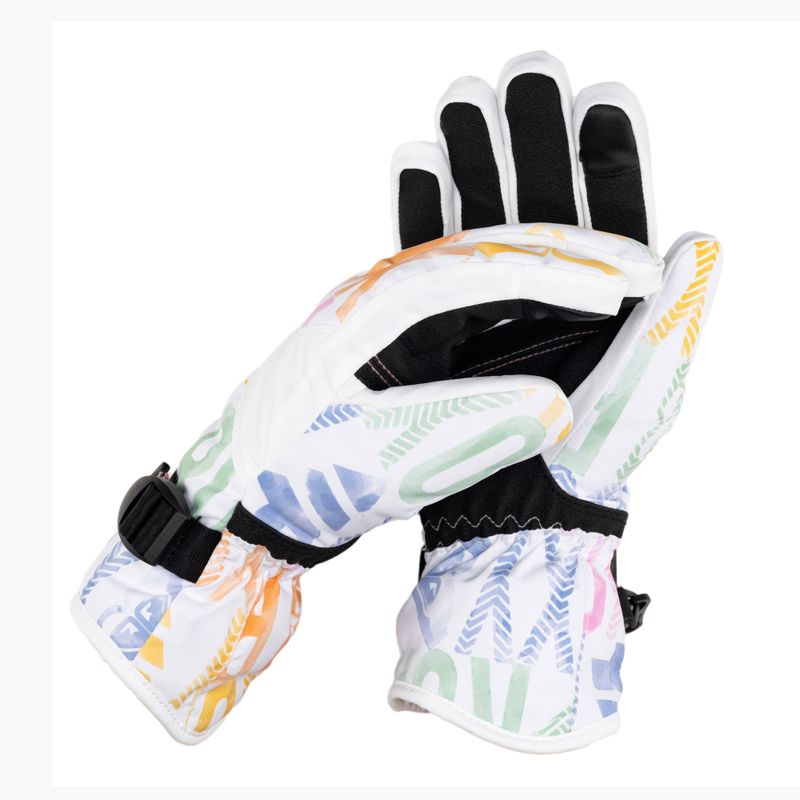 Damen Snowboard Handschuhe ROXY Jetty schwarz hell weiß sapin