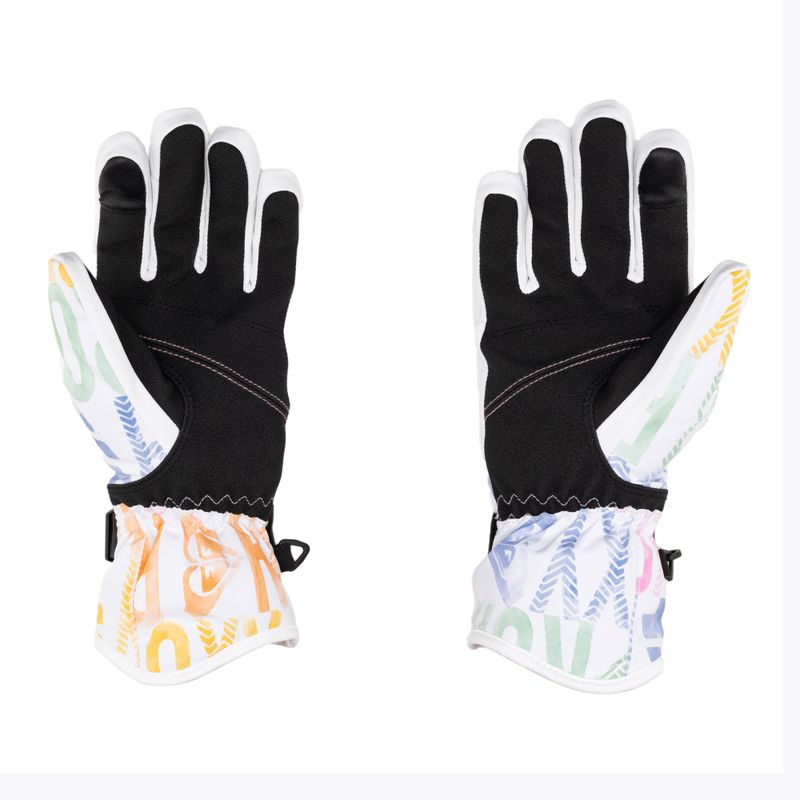 Damen Snowboard Handschuhe ROXY Jetty schwarz hell weiß sapin 2