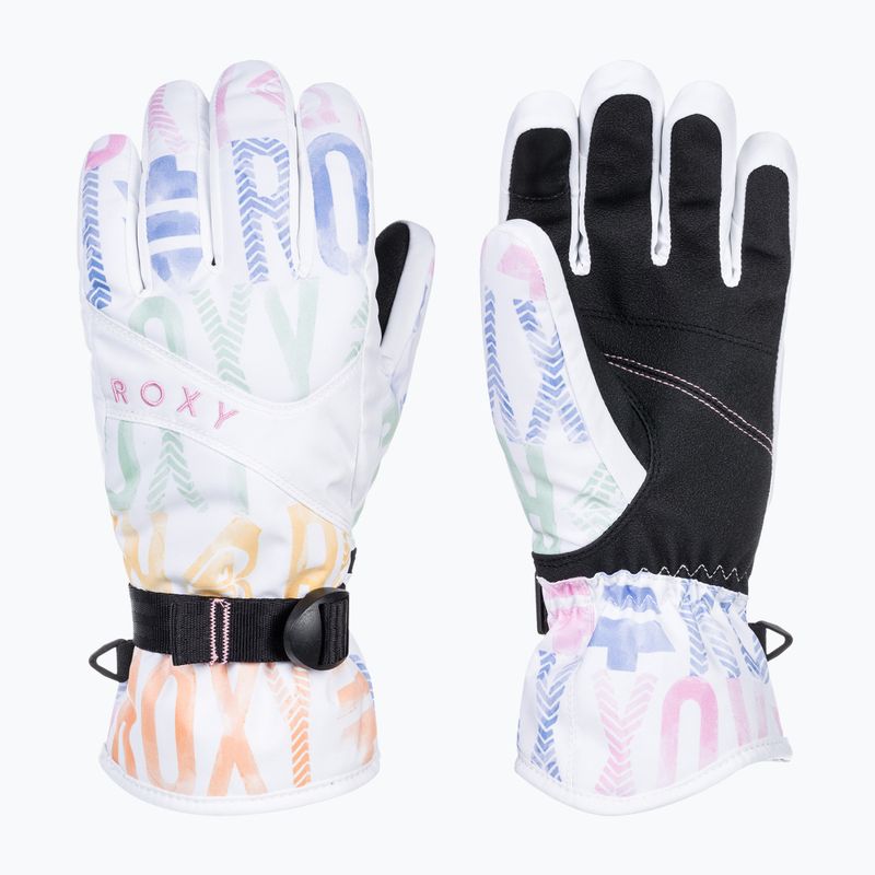 Damen Snowboard Handschuhe ROXY Jetty schwarz hell weiß sapin 5