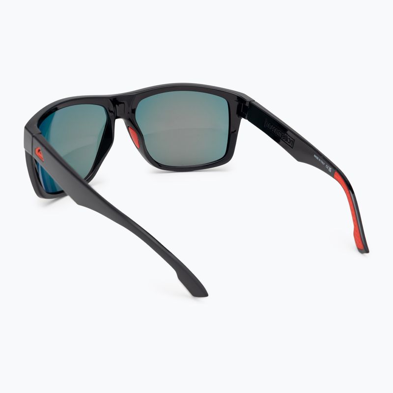 Sonnenbrille Herren Quiksilver Transmission black ml red 2