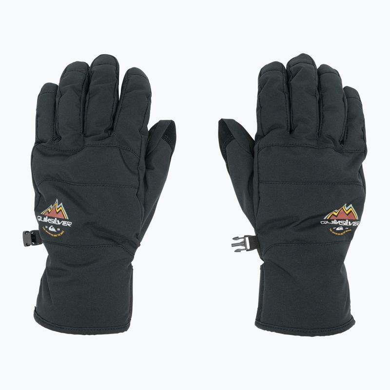 Herren Quiksilver Cross Snowboard Handschuhe true black 3