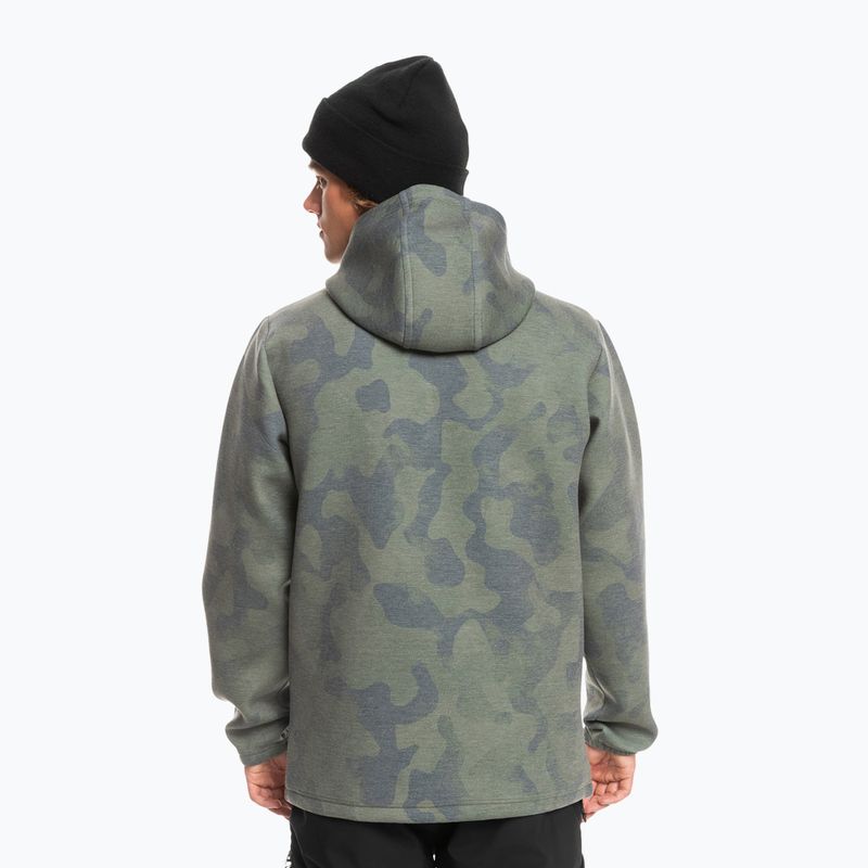 Quiksilver Shredder Hoodie Krawatte Farbstoff wahr schwarz Snowboard Sweatshirt 3