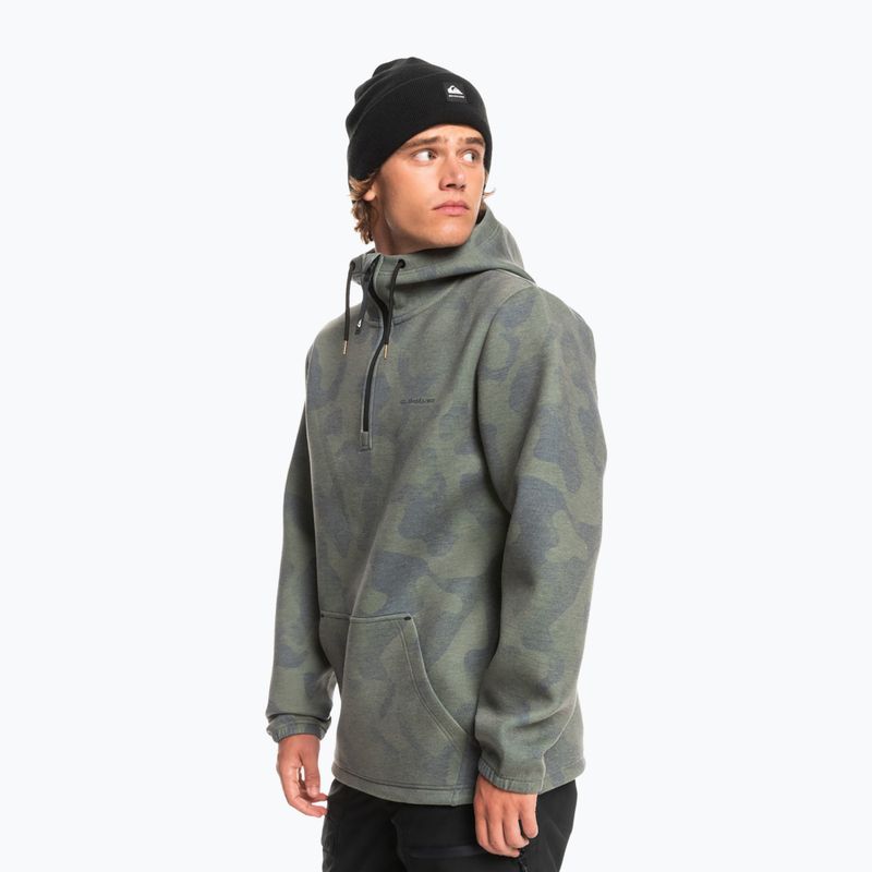 Quiksilver Shredder Hoodie Krawatte Farbstoff wahr schwarz Snowboard Sweatshirt 4