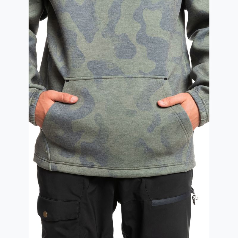 Quiksilver Shredder Hoodie Krawatte Farbstoff wahr schwarz Snowboard Sweatshirt 6
