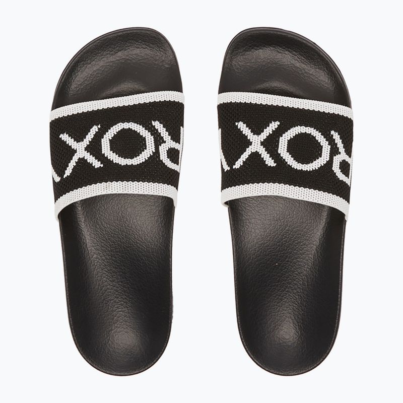 Damen-Flip-Flops ROXY Slippy Knit schwarz 2