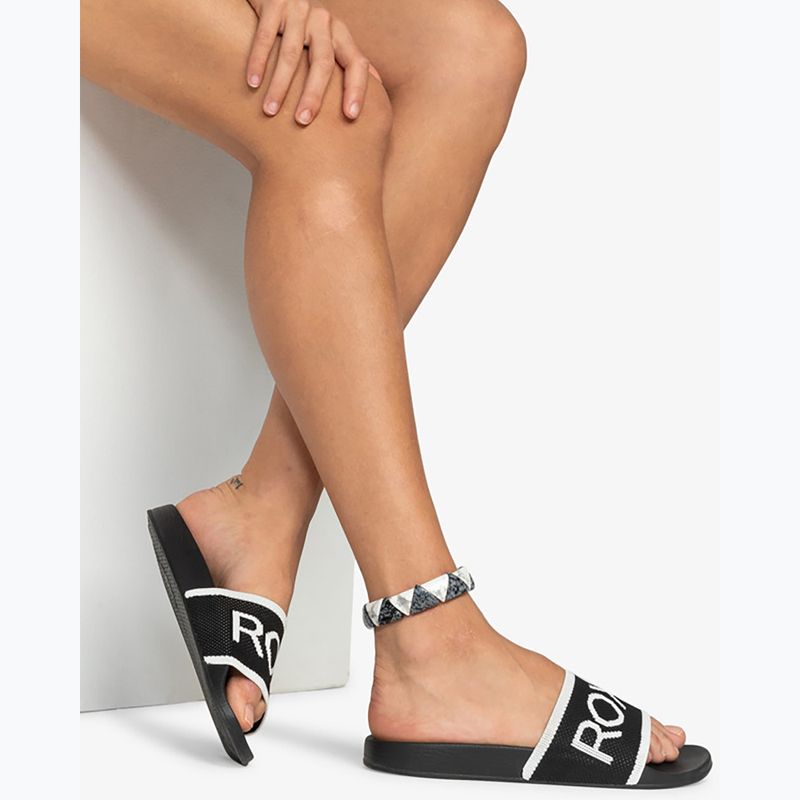 Damen-Flip-Flops ROXY Slippy Knit schwarz 5