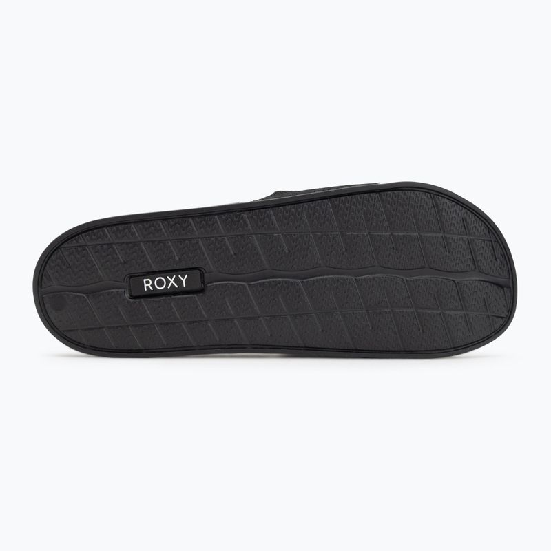Damen-Flip-Flops ROXY Slippy Knit schwarz 4