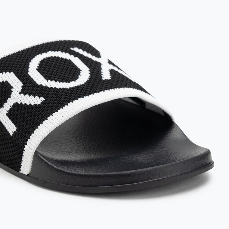 Damen-Flip-Flops ROXY Slippy Knit schwarz 7