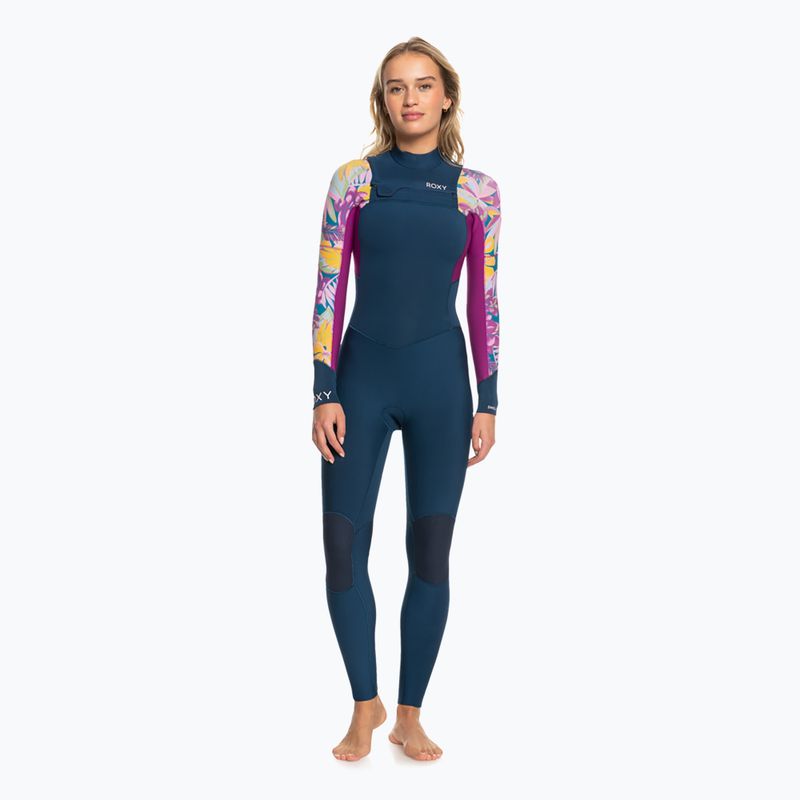 Women's ROXY 4/3 Swell Series FZ anthrazit hot tropics swim ax foam