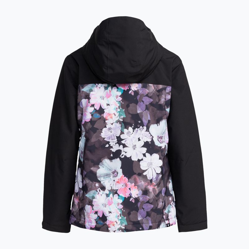 Damen Snowboardjacke ROXY Galaxy true black blurry flower 11