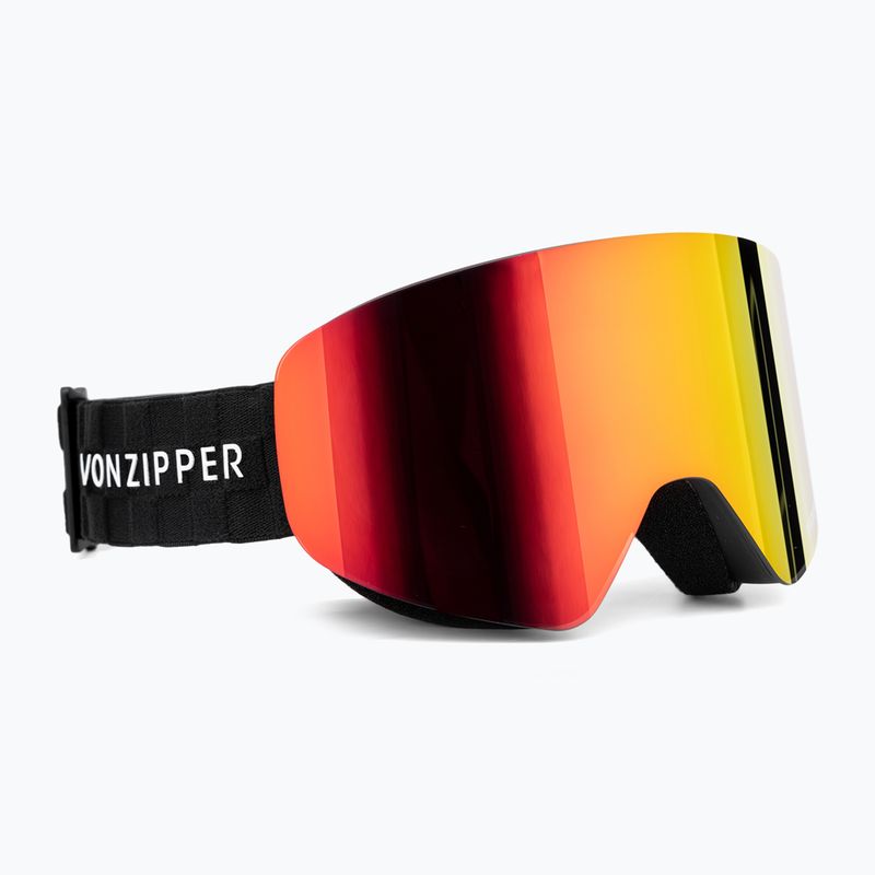 VonZipper Encore schwarz satin/wildlife fire chrome Snowboardbrille