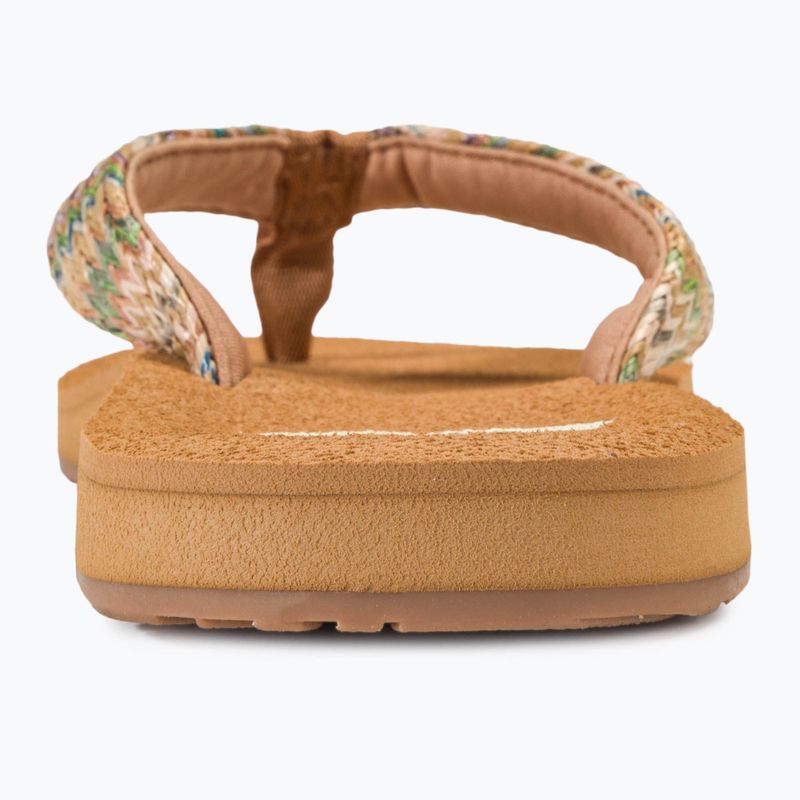 ROXY Porto Raffia II Damen Flip Flops multi/oliv 6