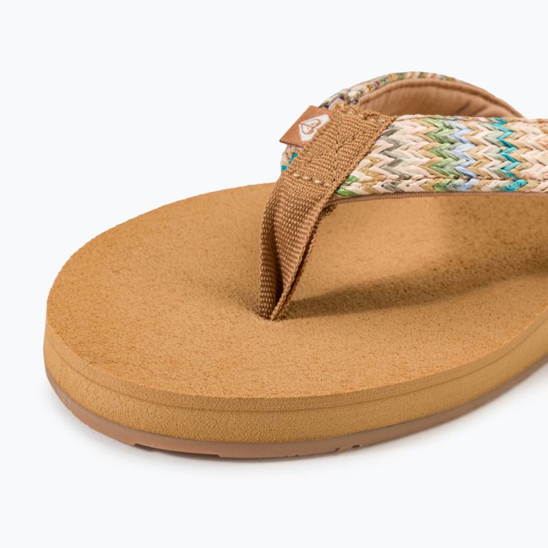 ROXY Porto Raffia II Damen Flip Flops multi/oliv 7