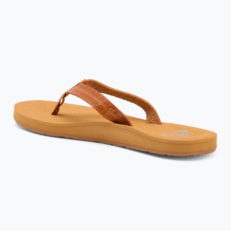 ROXY Porto Motiv Damen Flip Flops hellbraun 3