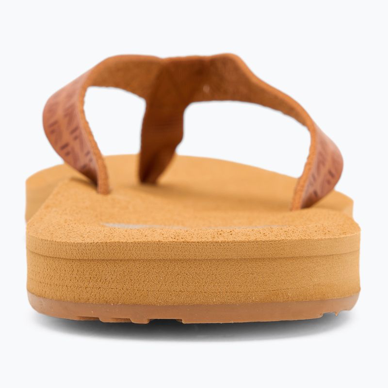 ROXY Porto Motiv Damen Flip Flops hellbraun 6