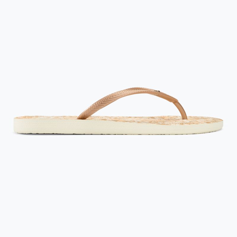 ROXY Bermuda Print Damen Flip Flops Pfirsich Creme 2