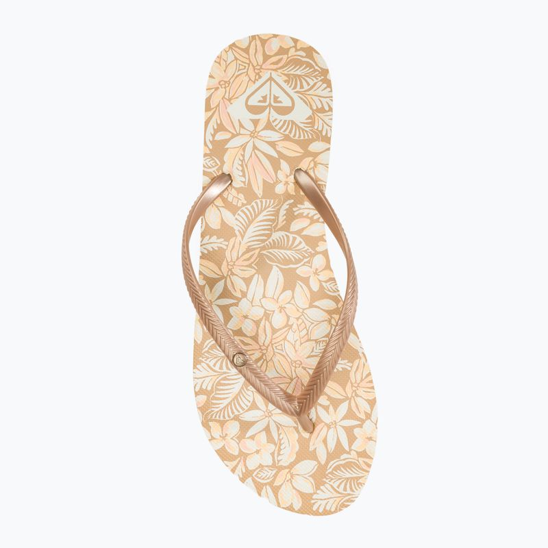 ROXY Bermuda Print Damen Flip Flops Pfirsich Creme