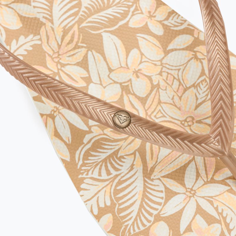 ROXY Bermuda Print Damen Flip Flops Pfirsich Creme