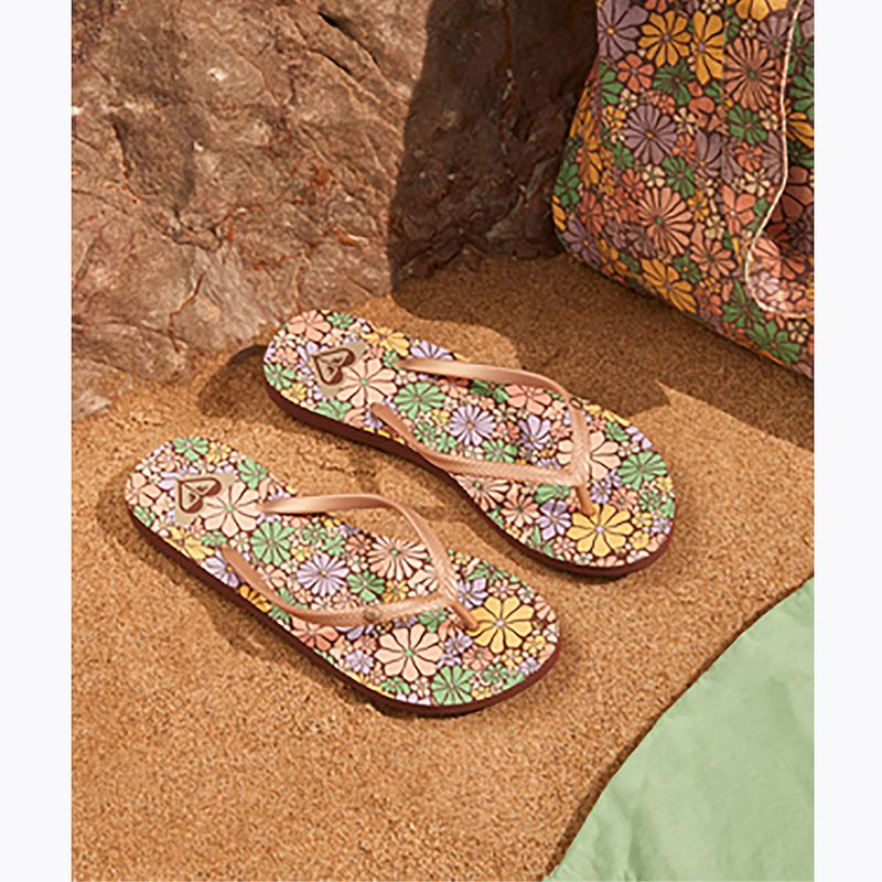 ROXY Bermuda Print Damen Flip Flops braun combo