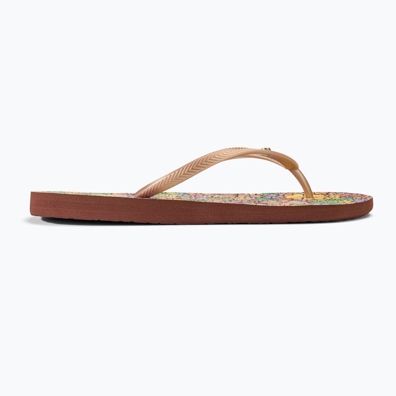 ROXY Bermuda Print Damen Flip Flops braun combo 2