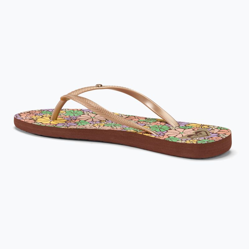 ROXY Bermuda Print Damen Flip Flops braun combo