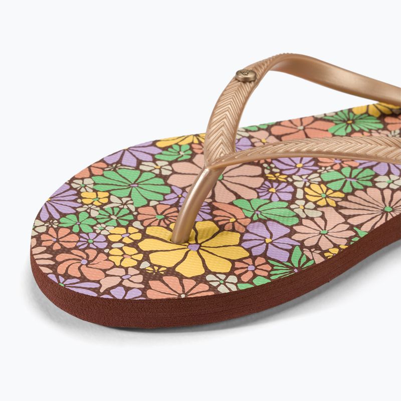 ROXY Bermuda Print Damen Flip Flops braun combo