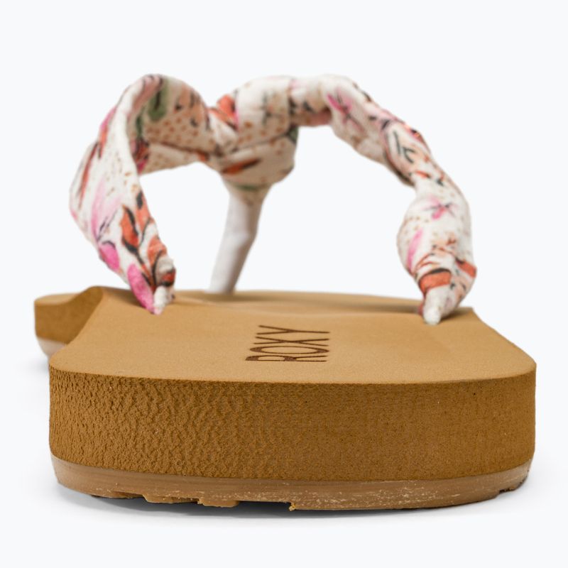 ROXY Paia V Damen Flip Flops weiß/verrückt rosa Druck 7