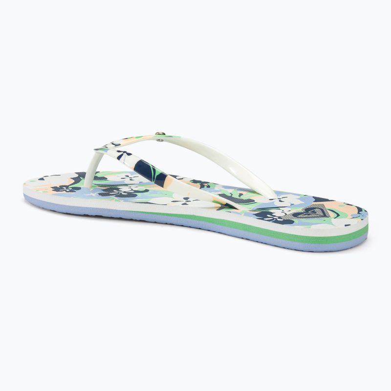 Damen ROXY Portofino III soft limette/meeresfarben Flip Flops 3