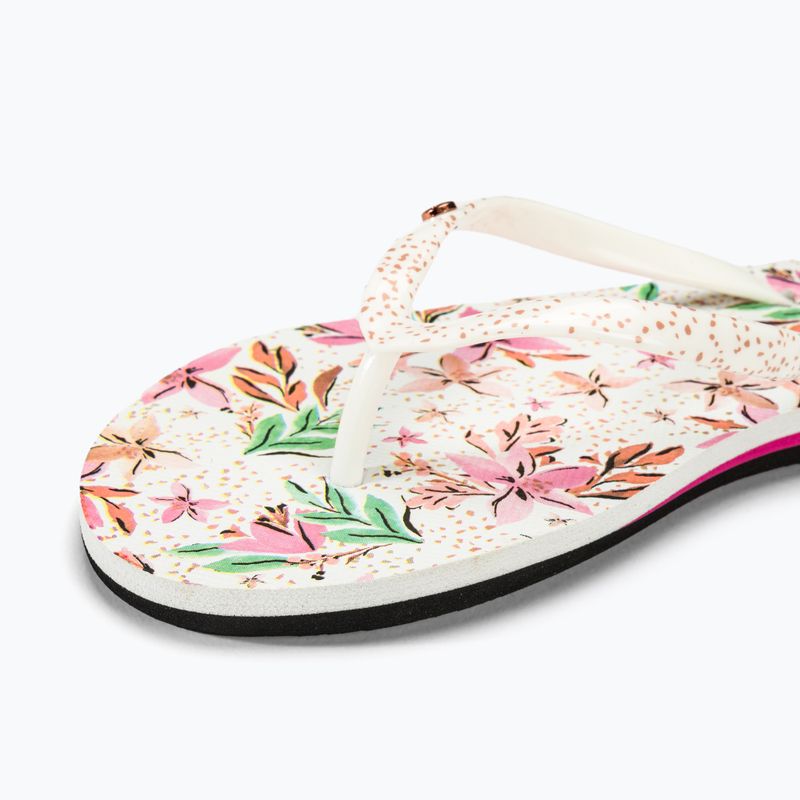 ROXY Portofino III Damen Flip Flops weiß/crazy pink print 8