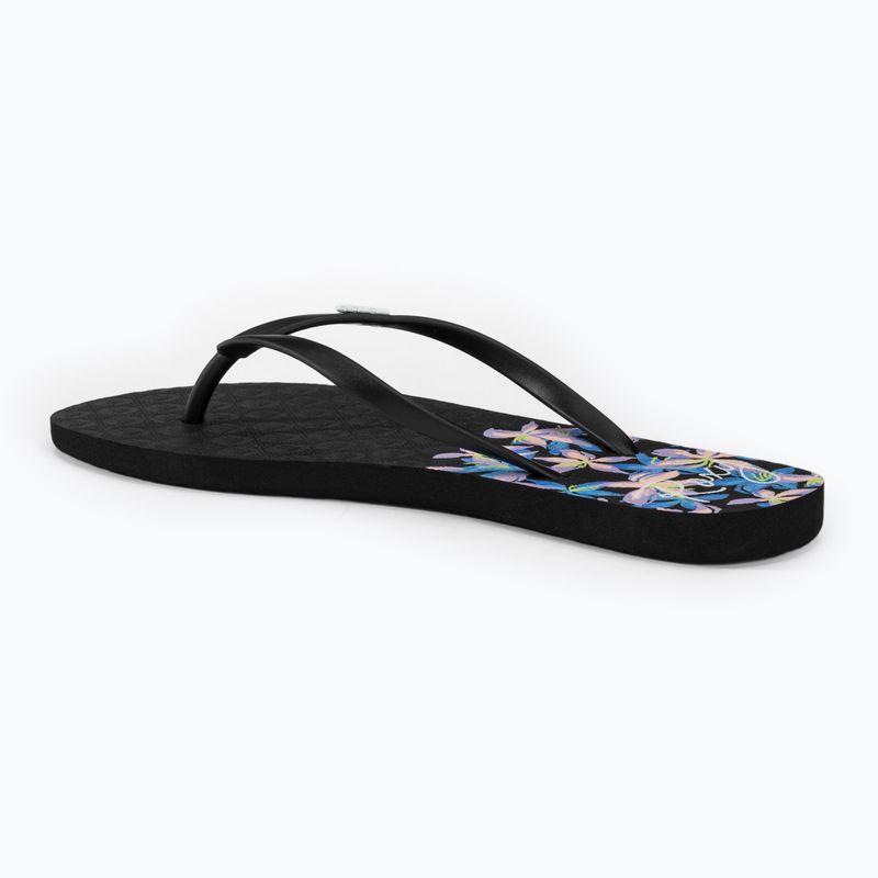 ROXY Viva Stamp II Damen Flip Flops schwarz/boysenberry