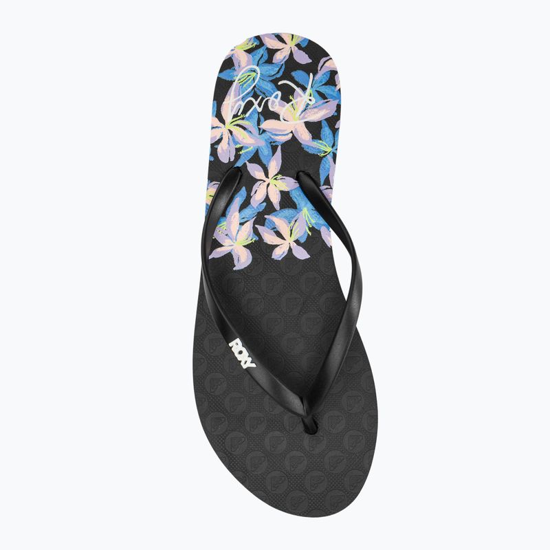 ROXY Viva Stamp II Damen Flip Flops schwarz/boysenberry