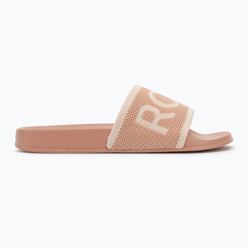 Damen ROXY Slippy Knit Weizen/Türkischer Kaffee Flip-Flops 2