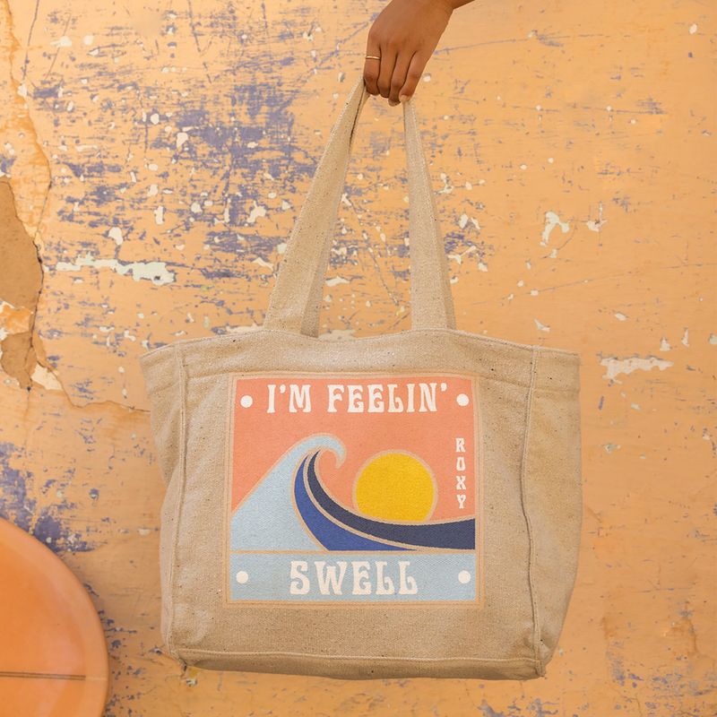 ROXY Drink The Wave Tote Tapioka-Tasche für Frauen