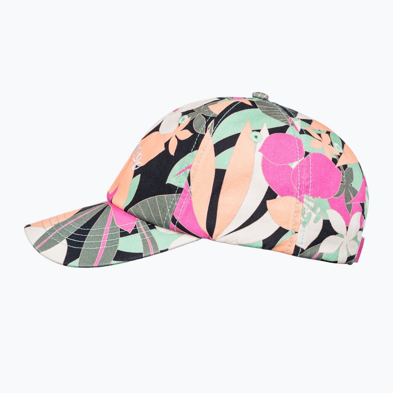 Damen ROXY Toadstool Bedruckte anthrazitfarbene Palmenlied Baseballkappe 2