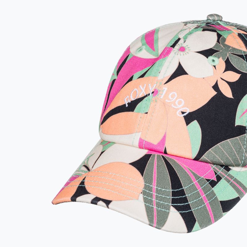 Damen ROXY Toadstool Bedruckte anthrazitfarbene Palmenlied Baseballkappe
