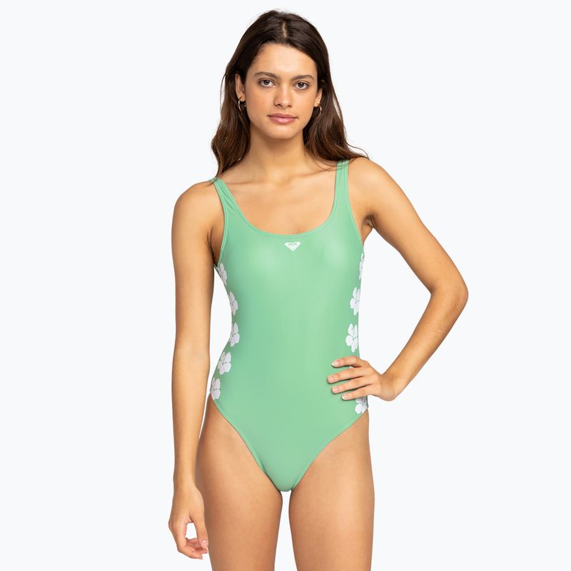 Damen-Badeanzug ROXY Totally Iconic zephyr grün og roxy klein 2