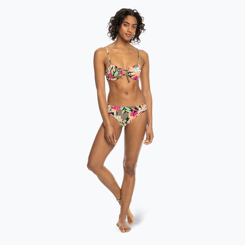 ROXY Printed Beach Classics Hipster-Badeanzug unten anthrazit Palmenlied s