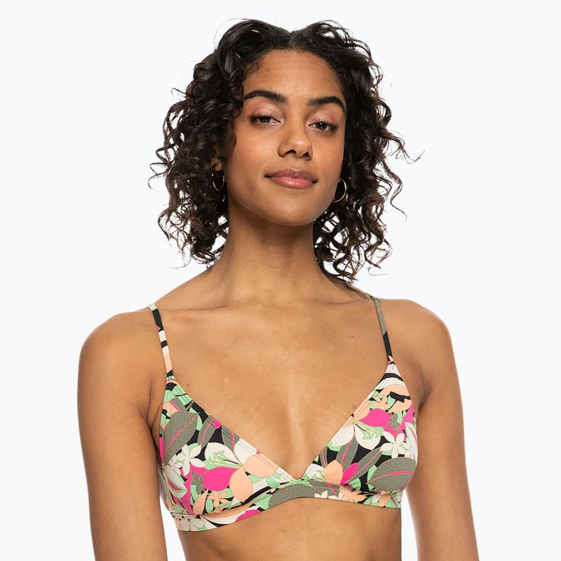 ROXY Printed Beach Classics Tri Badeanzug Top anthrazit Palm Song s 2