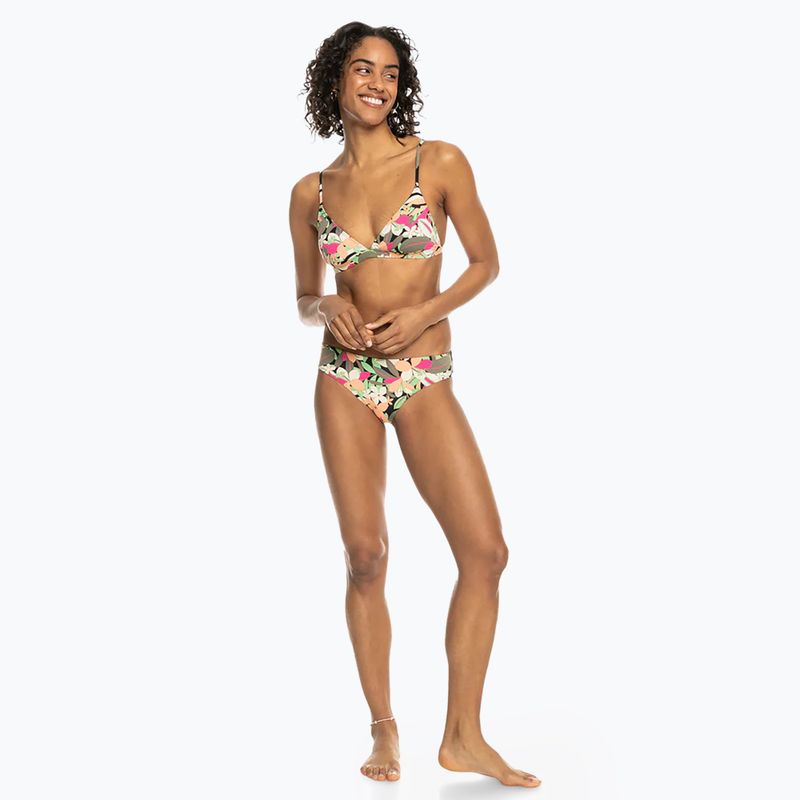 ROXY Printed Beach Classics Tri Badeanzug Top anthrazit Palm Song s