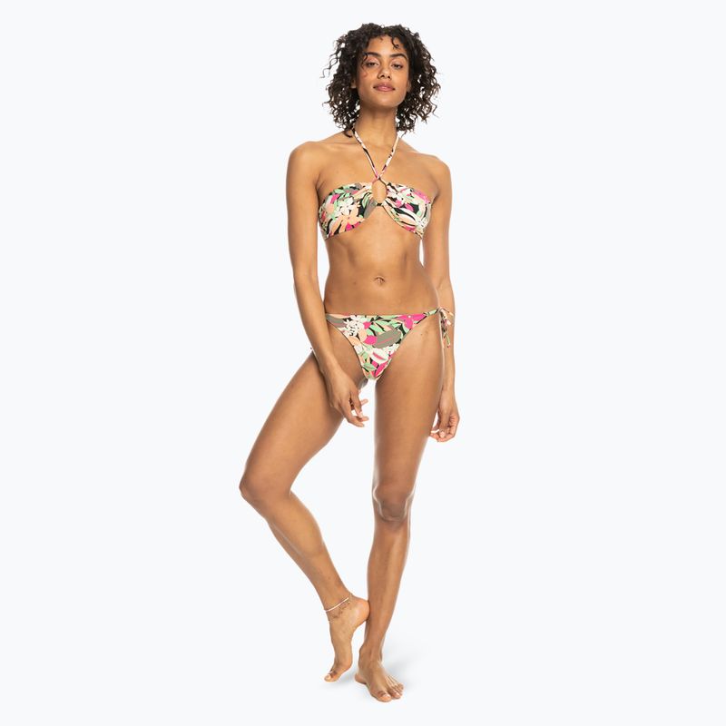 ROXY Printed Beach Classics Halter Badeanzug Top anthrazit Palm Song s